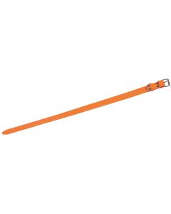 Collier fluo en PVC souple - Orange