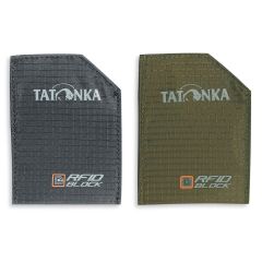 SLEEVE RFIDB SET - 2 Pochettes protection de donnée RFID Tatonka - Noir/Olive