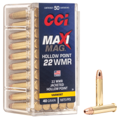 Cci C/22Wmr Maxi Mag JHP 40 Grains (50/2000)