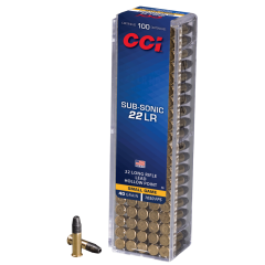 Cci C/22LR Subsonic HP 40 Grains (100/5000)