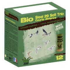 Boîte de 25 cartouches Jocker BIO Steel 29 Soft Trio C/12/70/12 - Bourre biodégradable 