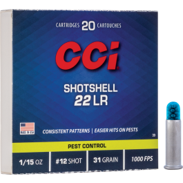 CART CCI C/22 LR SHOTSHELL PLOMB 12 (20/2000)